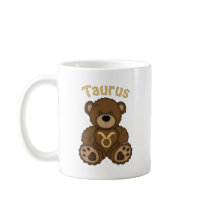 Taurus Zodiac Teddy Bear mugs