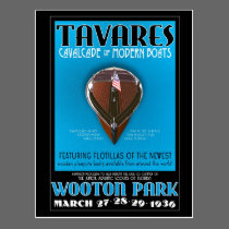 Tavares Cavalcade of Modern Boats post card postcards