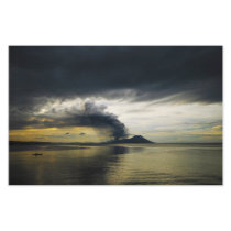 Tavurvur Volcano Rabaul Caldera Erupting Custom Stationery