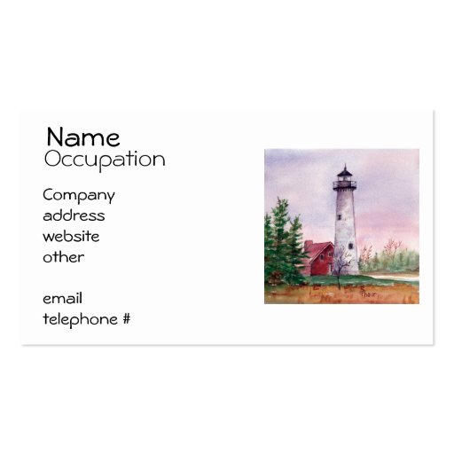 Tawas Point Lighthouse Business Cards
