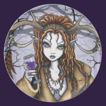 Tawny Therianthrope Nature Spirit Fae Plate plates