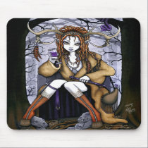 Tawny Therianthrope Nature Spirit Fairy Mousepad mousepads