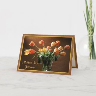 Tawny Tulips zazzle_card