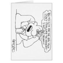 Tax breaks for rich doesn't stimulate economy! greeting card