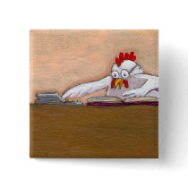 Tax Day Accountant chicken numbers fun silly art buttons