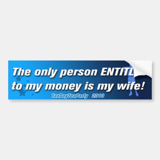 Tax Day Tea Party Bumper Sticker