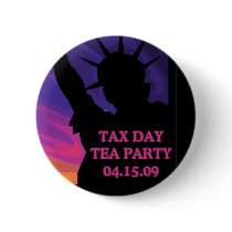Tax Day Tea Party - Statue of Liberty buttons