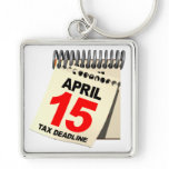 Tax Deadline Key Chain