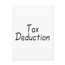 Tax Deduction postcards