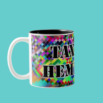 Tax Hemp coffee cup diamond background mugs