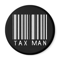 Tax Man Bar Code magnets