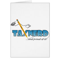 Tax Nerd Greeting Card Vertical cards