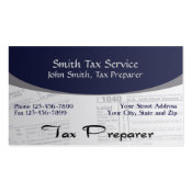 Tax Preparer Accountant Business Card