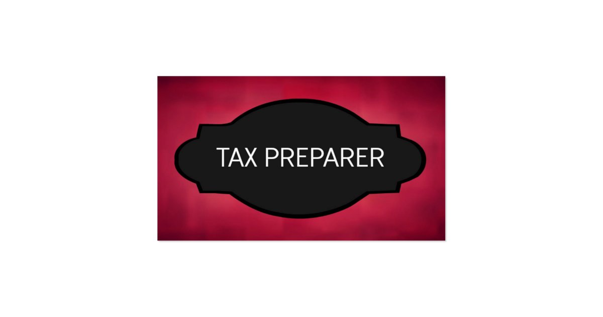 Tax Preparer Elegant Name Plate Business Card Zazzle