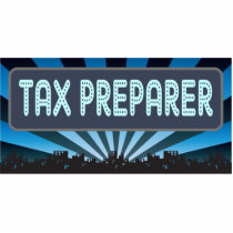 Tax Preparer Marquee photo sculptures by itsallhot Tax Preparer Marquee photo sculptures