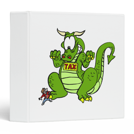 Tax the Dragon Vinyl Binder