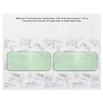 Tax time Accounting Custom Candy Bar Wrappers Flyer Design