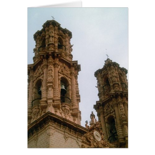 Taxco Cathedral Bell Towers card