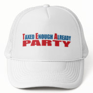Taxed Enough Already Tea Party Patriot Hat hat