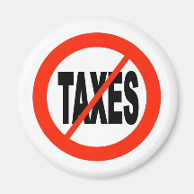 TAXES REFRIGERATOR MAGNET