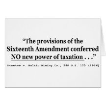 Taxes Stanton v Baltic Mining Co 240 US 103 1916 Card