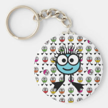 TAXI - Blue Swim Character Keyring Key Chains