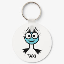 TAXI - Blue Swim Character Keyring keychains by swimclub TAXI - Blue Swim Character Keyring keychains