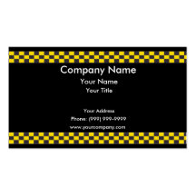 Taxi Border Business Card