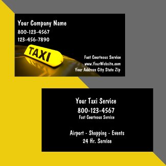 Taxi Business Cards profilecard