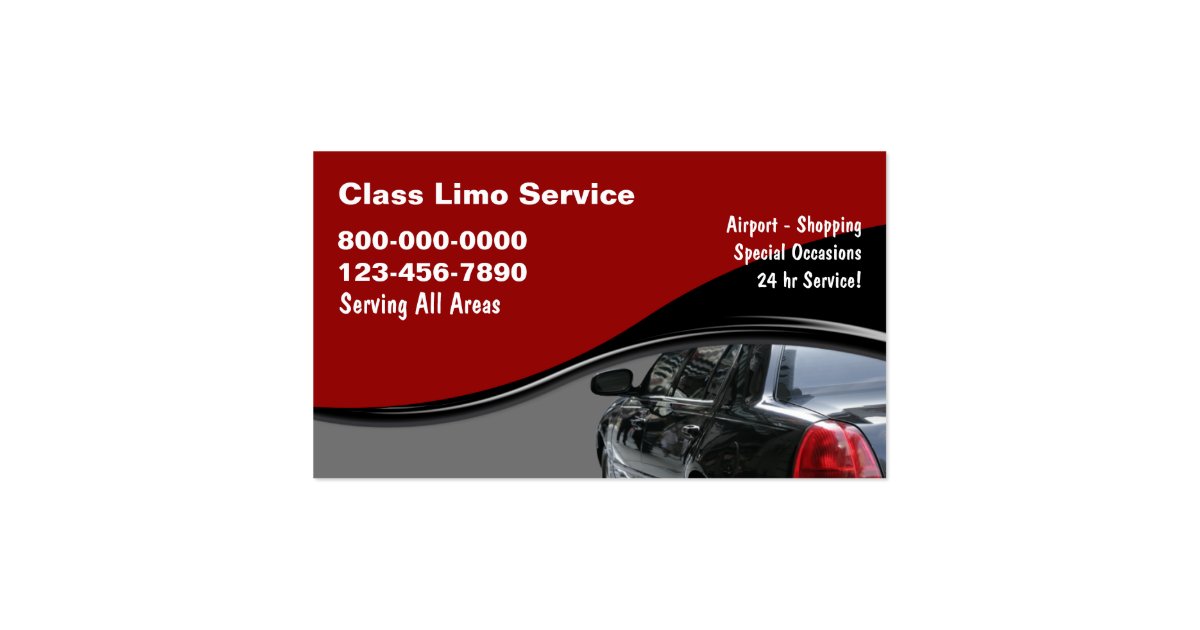Taxi Business Cards Zazzle