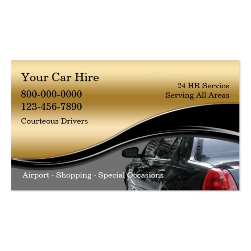 Taxi Business Cards (front side)