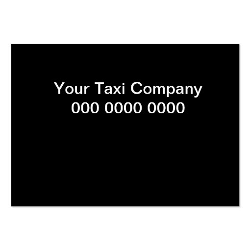 Taxi Business Cards (back side)