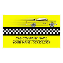 taxi cab business card