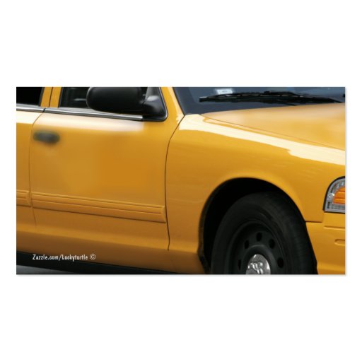 Taxi Cab Business Cards (back side)