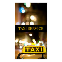 Taxi, Cab, Driver, Transportation Business Card