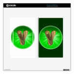 TAXI Gold Monogram Y Green light Skins For Kindle Fire