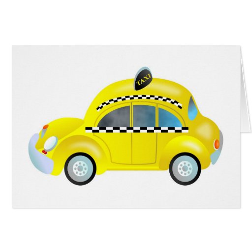 Taxi Greeting Card