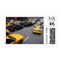 Taxi In NYC Postage Stamps