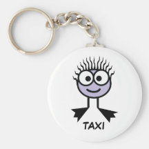 TAXI - Lilac Swim Character Keyring Key Chains