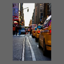 Taxi Line-up in NYC, Photo By: Joe Dantone posters