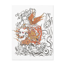 skull eagle tattoo