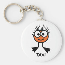TAXI - Orange  Swim Character Keyring Keychains