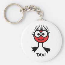 TAXI - Red Swim Character Keyring Keychains