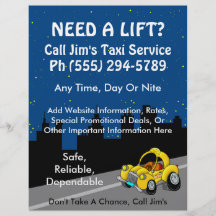 Taxi Service Custom Flyer