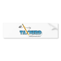 TaxNerd Bumpersticker bumper stickers