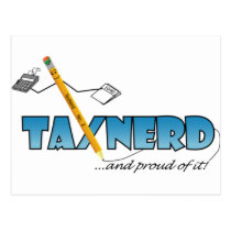 TaxNerd Postcard postcards