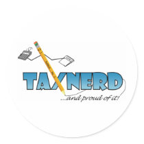TaxNerd Sticker stickers