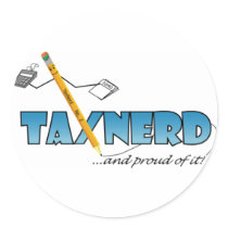 TaxNerd Sticker stickers