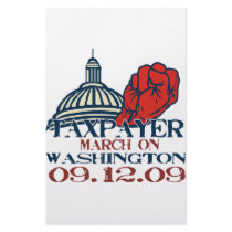 taxpayer march revised design stationery
