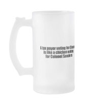 Taxpayer voting for Obama is like a chicken Mug
